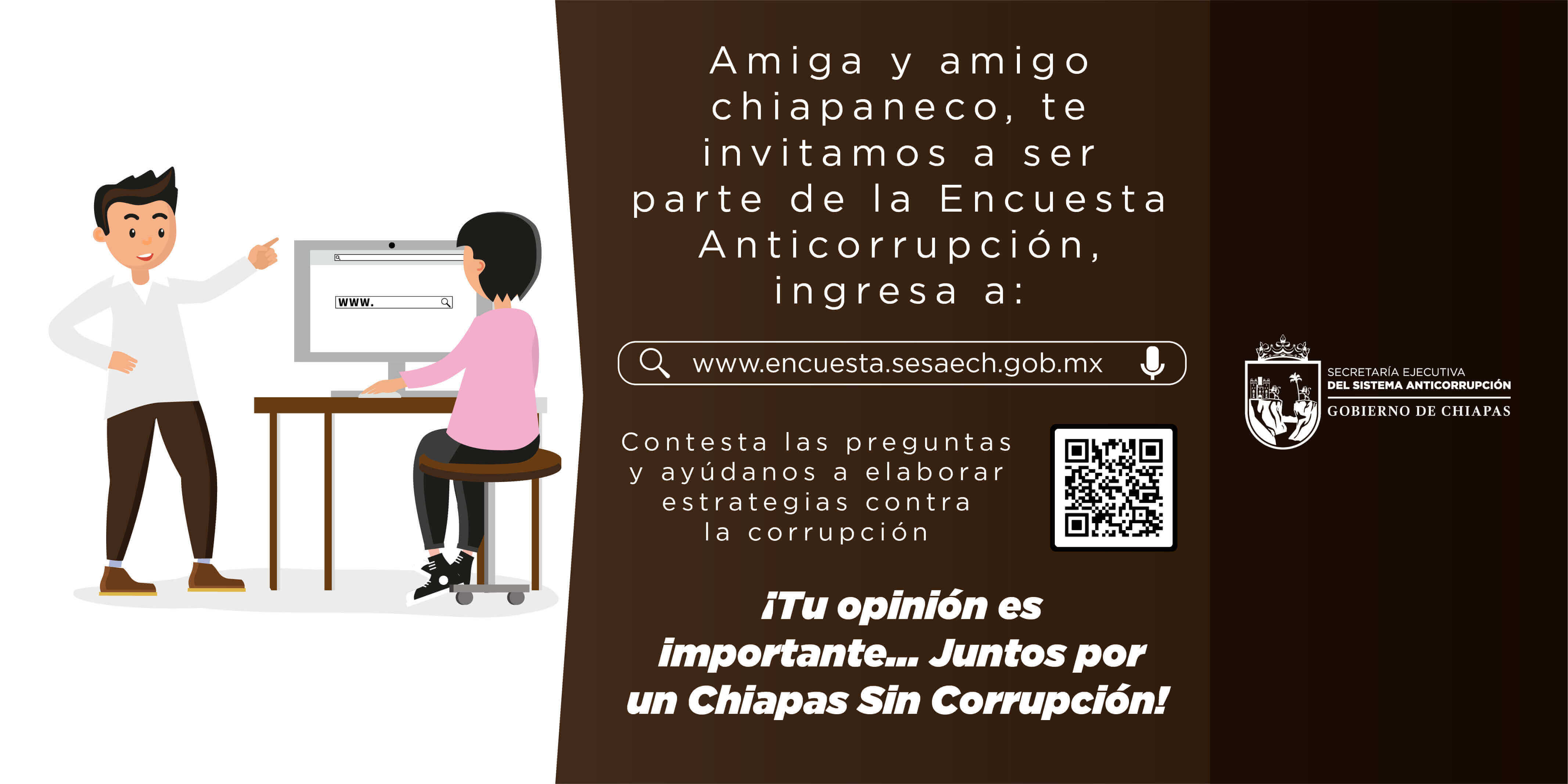 Banner para Twitter de la Encuesta Anticorrupción en Español Banner para Twitter de la Encuesta Anticorrupción en Español