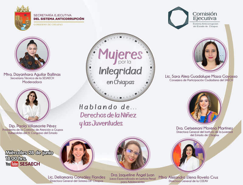 Mujeres por la integridad en Chiapas, hablando de: derechos de la niñez y las juventudes