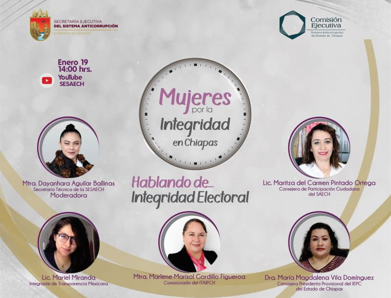 Mujeres por la integridad en Chiapas, hablando de: Integridad Electoral