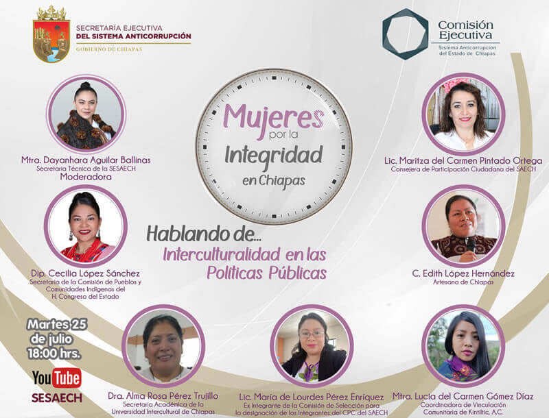 Mujeres por la integridad en Chiapas, hablando de: interculturalidad en las políticas públicas
