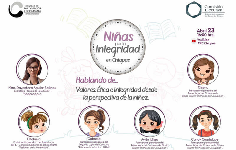 Niñas por la Integridad en Chiapas, hablando de: Valores, Ética e Integridad desde la perspectiva de la niñez