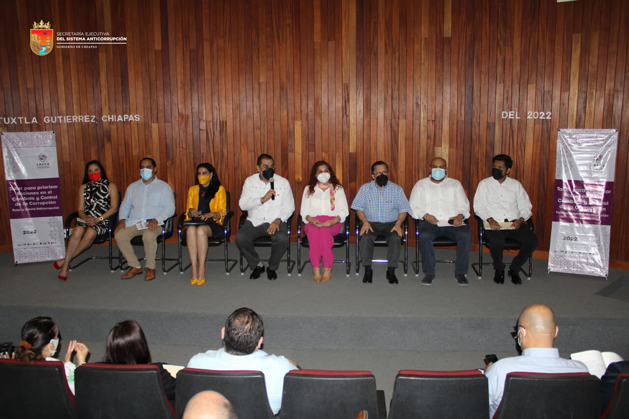 07 de septiembre de 2022. Taller de Priorización. Sede: Poder Judicial del Estado de Chiapas.