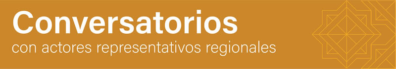 Conversatorios con actores representativos regionales