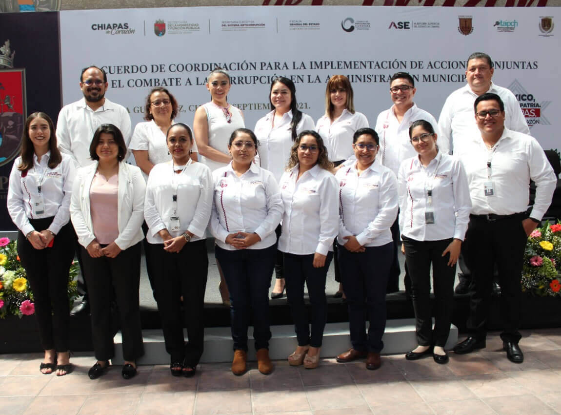 Personal de la Secretaría Ejecutiva del Sistema Anticorrupción del Estado de Chiapas