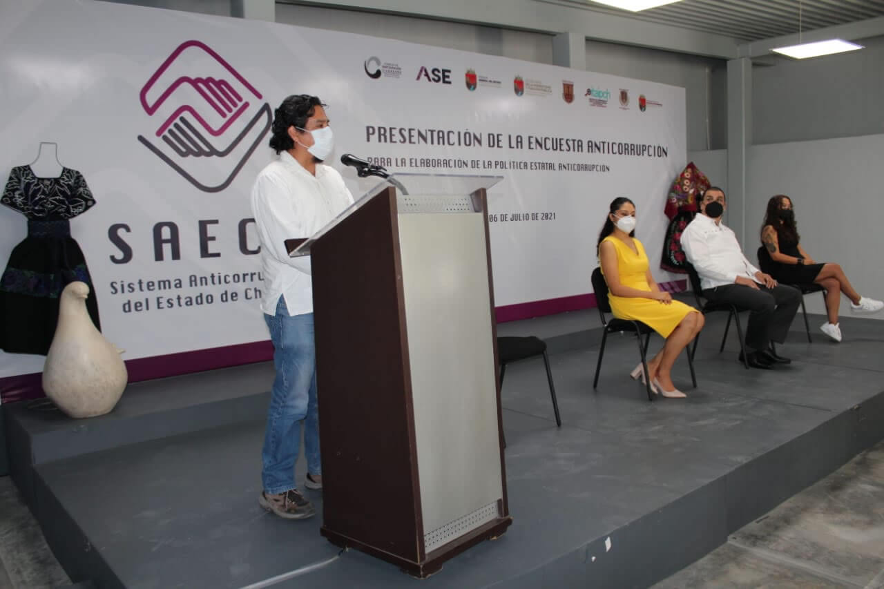 Lanzan encuesta virtual anticorrupción en Chiapas