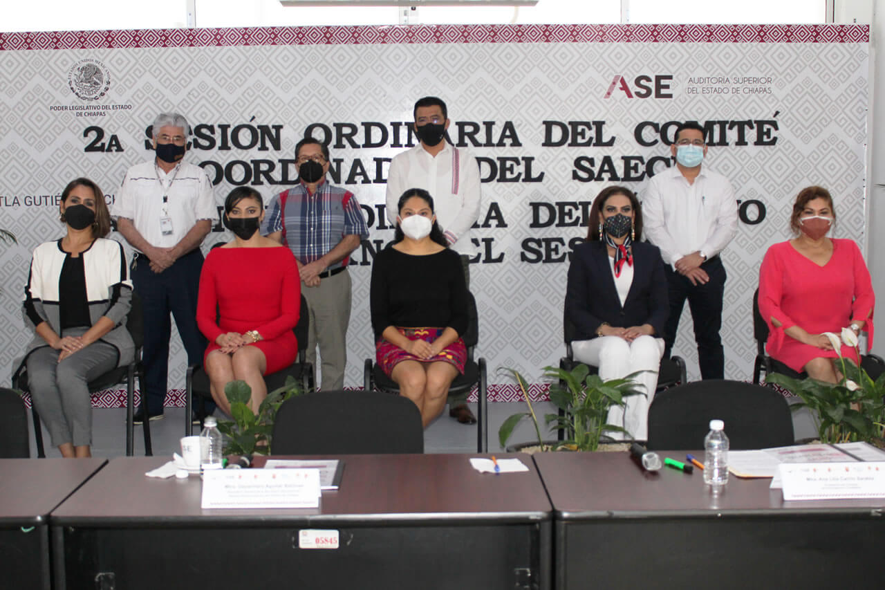 Sesiona Órgano de Gobierno de la Secretaría Ejecutiva del Sistema Anticorrupción del Estado de Chiapas