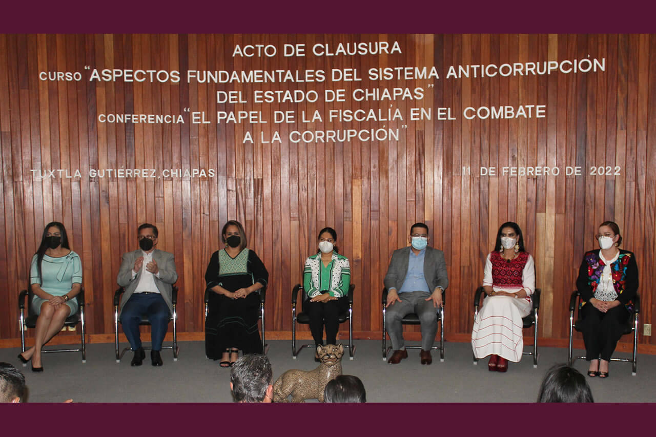 Clausura de la Escuela Anticorrupción del Sistema Anticorrupción del Estado de Chiapas