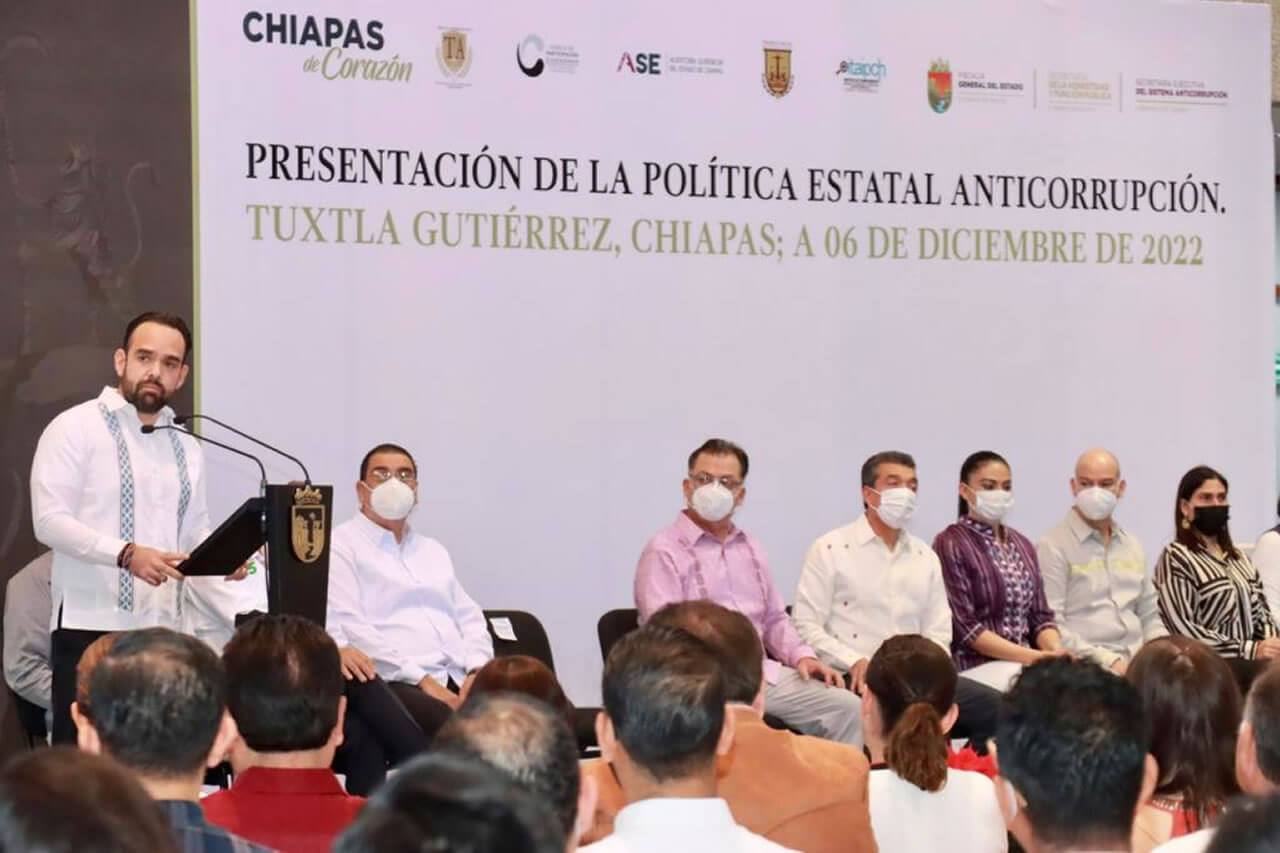 Participa Rutilio Escandón en presentación de la Política Estatal Anticorrupción