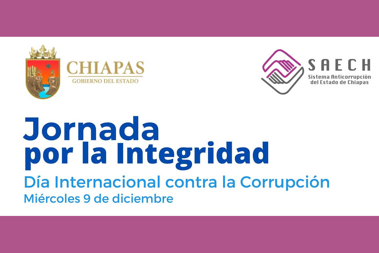 En el marco del Día Internacional contra la Corrupción, celebrarán la Jornada por la Integridad