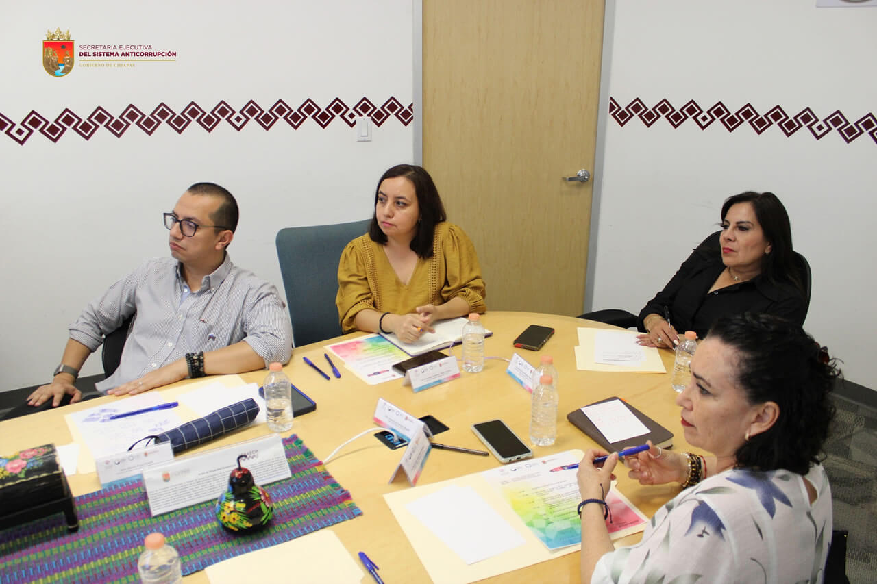 Continúan con los trabajos para la implementación de la Política Anticorrupción del Estado de Chiapas
