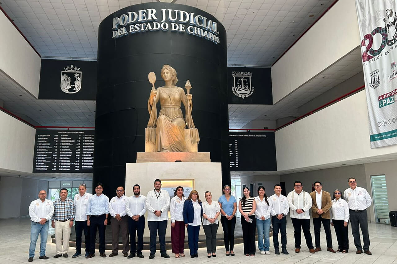 Reunión de trabajo con el Consejo de la Judicatura del Poder Judicial del Estado de Chiapas