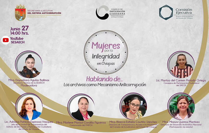 Mujeres por la Integridad en Chiapas, hablando de: Los Archivos como Mecanismo Anticorrupción